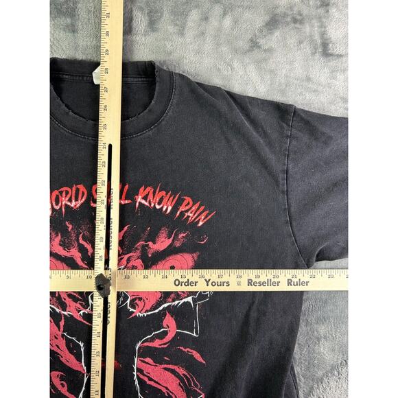 Naruto Pain Grunge Graphic Tee Size M Artie Master Streetwear Akatsuki Anime - Picture 9 of 12